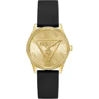 GUESS Damenuhr Ladies Black Gold Tone Analog Watch Bicolor GW0942L2