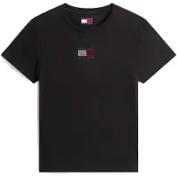 Tommy Hilfiger T-Shirt Party Flag DW0DW21965 Schwarz Regular Fit