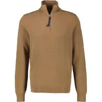 Lerros Troyer "Herren Stricktroyer in lebendiger Optik", Herren, Gr. 6XL, braun (light coffee), 100% Baumwolle, ohne Ausschnitt, Pullover Troyer