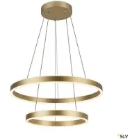 SLV One Double LED-Hängeleuchte, messing, Ø 60 cm