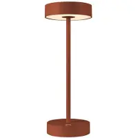 SLV Tischlampe für den Außenbereich Vinolina Rost - wiederaufladbar