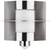 Albert 696101 Wandleuchte Typ Nr. 6101 - Edelstahl, mit BWM, für 1 x Lampe, E27