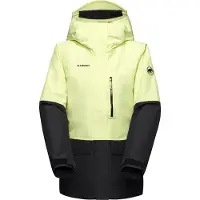 Mammut - Women's Fall Line Hardshell Thermo Hooded Jacket - Skijacke Gr M schwarz/gelb