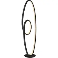 LUCANDE LED-Stehleuchte Bronwyn, 122cm, anthrazit, Aluminium