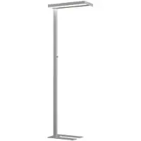 Arcchio LED-Stehlampe Logan Basic, silber, 6.000 lm, dimmbar