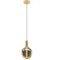 Stars of Light LED-Hängelampe Fruitera gold Ø21cm Glas CCT