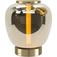 Stars of Light LED-Tischlampe Fruitera gold 25 cm Glas CCT