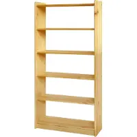Möbilia Bücherregal MÖBILIA, beige (natur), B:80cm H:170cm T:30cm, Massivholz, Regale, Bücherregal, gefertigt aus massivem Kiefernholz