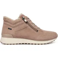 Caprice Taupe Suede Stiefelette Braun : 39