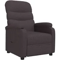 vidaXL Relaxsessel Dunkelbraun Stoff