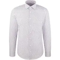 Seidensticker Businesshemd "Schwarze Rose", Herren, Gr. XL (43), normale Ärmellängen, grau, 100% Baumwolle, bedruckt, slim fit, 2-Knopf-Manschette, Hemden Businesshemd, Slim 1/1 Kentkragen Druck
