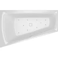 Riho Stiell Smart Eck-Badewanne, mit Air-System, Einbau, 170x110x50cm, 240 Liter, 2-Sitzer, weiß glänzend, B101005005