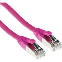 ACT FB8825, 25 m, Cat6a, S/FTP (S-STP), RJ-45, RJ-45, Pink