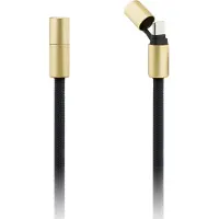 GUESS CBDY 4G Charm USB-C/USB-C Kabel 150 cm schwarz