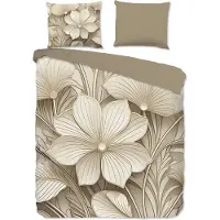 Good Morning Bettwäsche "Artdeco" - Braun - (200x220 cm) - 100 % Baumwolle