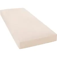 Janine Spannbettlaken "MAKO-FEINJERSEY 5007", beige (sand), L:200cm, Mako-Jersey, Obermaterial: 100% Baumwolle, Bettlaken, Spannbettlaken, aus 100% Baumwolle, für Matratzen bis 26 cm Höhe