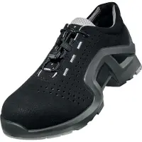 Uvex 8511, Unisex, Erwachsener, Sicherheitsschuhe, Schwarz, Grau, S1, Schnürverschluss