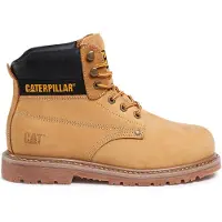 CAT Powerplant Honig Arbeitsschuhe Sicherheitsstiefel Stahlkappe S3 Gr. 42