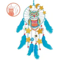 Djeco Kreatives DIY-Traumfänger-Eulen-Spielzeug von