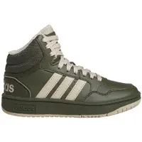 Adidas Sneaker SPORTSWEAR "HOOPS MID 3.0 KIDS", Jungen, Gr. 30, grün (nightcarg, clabro, core schwarz), Synthetik, Textil, Schuhe Sneaker