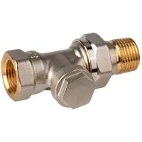Resideo Rücklaufverschraubung VERAFIX 1/2 Zoll Durchgangsform nickel