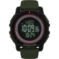 Timex Chronograph "RIDGE SOLAR", grün (khaki), Armbanduhren, Herren, Chronograph, Solar Armbanduhr,Herrenuhr,digital,Silikonarmband,Stoppfunktion,Datum