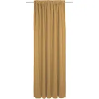 Adam Audio Vorhang ADAM "Uni Collection, Made in Germany", gelb (curry), B:142cm H:275cm, Baumwolle (Bio-Baumwolle), Gardinen, Vorhang, Blickdichter aus 100% Bio-Baumwolle, Vorhang nach Wunschmaß