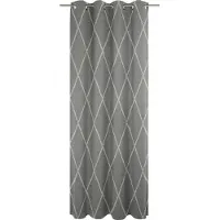 Adam Audio Vorhang ADAM "Casket Valdelana Light" Gr. 1, grau (dunkelgrau), B:145cm H:145cm, Jacquard, Baumwolle (Bio-Baumwolle), Gardinen, Vorhang, aus 100% Bio-Baumwolle
