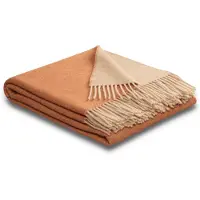 Biederlack Wohndecke "Soft Impression im Doubleface-Look", beige (henna, sand), B:150cm L:200cm, Baumwolle, Kaschmir, Wohndecken, Wohndecke, Baumwolle-Kaschmir-Mix