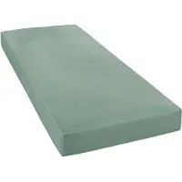 Janine Spannbettlaken "MAKO-FEINJERSEY 5007", grün (salbeigrün), L:200cm, Mako-Jersey, Obermaterial: 100% Baumwolle, Bettlaken, Spannbettlaken, aus 100% Baumwolle, für Matratzen bis 26 cm Höhe