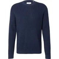 s.Oliver Strickpullover , Herren, Gr. XXL, navy, Strick, Obermaterial: 100% Baumwolle, unifarben, normal hüftbedeckend, Rundhals, Bündchen, Pullover Strickpullover, langarm, Grob-Strick