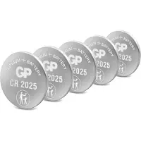 GP CR2025 Lithium Knopfzelle 3V 5 Stück