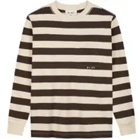 OLAF Kapuzensweaters STRIPED RIB CREWNECK herren