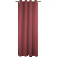 Adam Audio Vorhang ADAM "Uni Collection", rot, B:142cm H:205cm, Baumwolle (Bio-Baumwolle), Gardinen, Vorhang, Blickdichter aus 100% Bio-Baumwolle