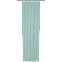 Adam Audio Vorhang ADAM "Uni Collection", blau (helltürkis), B:142cm H:225cm, Baumwolle (Bio-Baumwolle), Gardinen, Vorhang, Blickdichter aus 100% Bio-Baumwolle