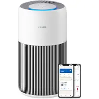 Philips Luftreiniger "PureProctect Quiet 2200 Series, Luftreinigungsrate 420 m3/h", weiß, B:28cm H:48,6cm T:28cm, Luftreiniger, Luftreiniger, 3-Schichten-HEPA-Filtersystem, mit App Verbindung, leise