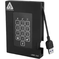 Apricorn Aegis Padlock Fortress 1TB, 1 TB, 3.2 Gen 1 (3.1 Gen 1), 5400 RPM, Schwarz