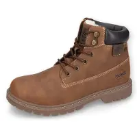 Dockers by Gerli Herrenschuhe Warmfutter Schnürstiefel Braun Freizeit