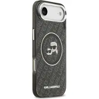 Karl Lagerfeld - IML Glitter K&C Heads Logo MagSafe (KLHMP17MHMKBKCHOK) - iPhone 17 Air - Black