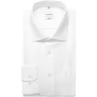 Seidensticker Businesshemd "Schwarze Rose", Herren, Gr. XL (43), normale Ärmellängen, weiß, 100% Baumwolle, unifarben, tailored fit, 2-Knopf-Manschette, Hemden Businesshemd, Shaped 1/1 Kentkragen Uni