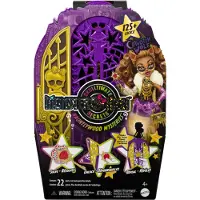 Monster High JBG80 - Monster High - Skulltimate Secrets Hauntlywood Mysteries – Clawdeen Wolf Puppe mit 19+ Überraschungen darunter ein 'Kleiderschrank'