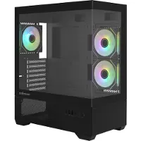 Zalman CHRONIX BLACK, Midi Tower, PC, Schwarz, ATX, micro ATX, Mini-ITX, Kunststoff, Stahl, Gehärtetes Glas, Multi