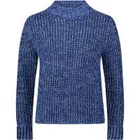Betty & Co Strickpullover "Strickpullover mit Struktur", Damen, Gr. 42, blau (blau, light blau), Obermaterial: 76% Polyacryl PAN. 12% Wolle mw. 9% Polyamid PA. 3% Wolle mw., Pullover Strickpullover