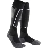 Falke Kniestrümpfe "SK2 Intermediate", Herren, Gr. 44-45, schwarz (schwarz, mix (3010)), Obermaterial: 45% Polypropylen PP. 25% Polyacryl PAN. 20% Wolle WO. 10% Polyamid PA., Socken Kniestrümpfe