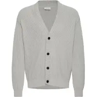 !Solid Strickjacke SOLID "Strickjacke SDNalli", Herren, Gr. S, grau (griffin), Obermaterial: 100% Baumwolle CO., Strickjacken Strickjacke