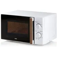Domo DO2720, Arbeitsplatte, Solo-Mikrowelle, 200 l, 700 W, Drehregler, Weiß, Holz