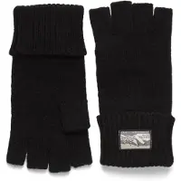 Hestra - Raggwool Half Finger - Handschuhe Gr 6 schwarz