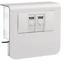 Hager Gerätetraeger SL200559079016 Data 2xCat.6A 20x55mm vw