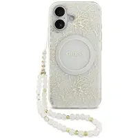 GUESS Iml Flowers Electro Pearl Strap Magsafe Iphone 17 Handyhülle