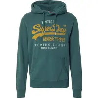 Superdry für Herren. M2014380A Vintage Logo Kapuzenpullover Grün (S), Lässig, Baumwolle